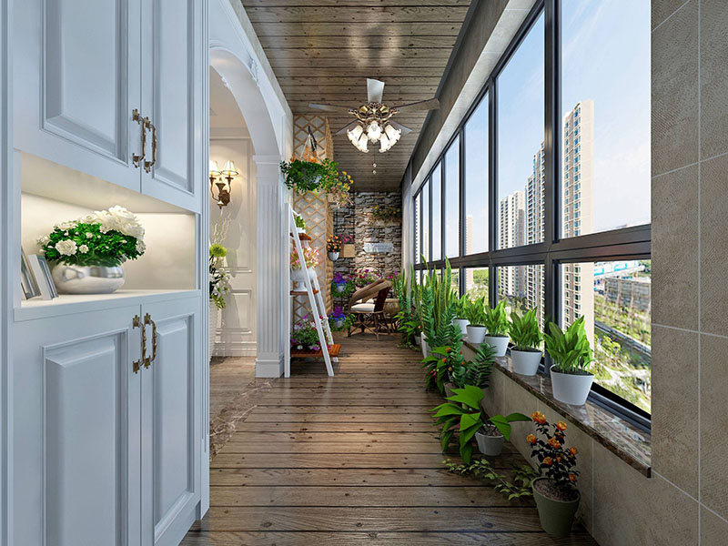 武漢二手房陽(yáng)臺(tái)裝修，怎么才實(shí)用又好看(圖4)