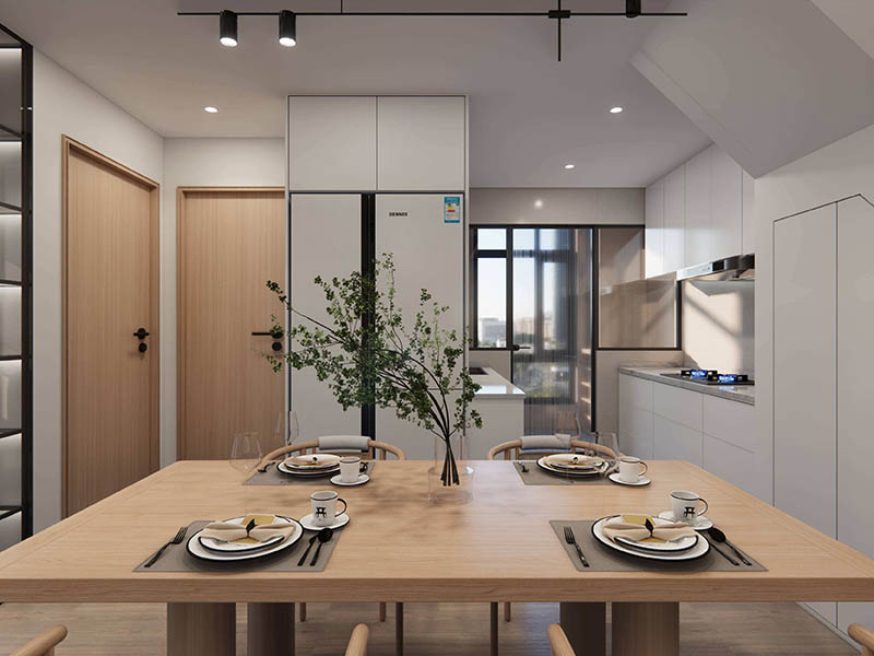 成都新中式出租房翻新案例_成都115平米房子裝修設(shè)計方案(圖4) 成都新中式出租房翻新案例_成都115平米房子裝修設(shè)計方案(圖4)