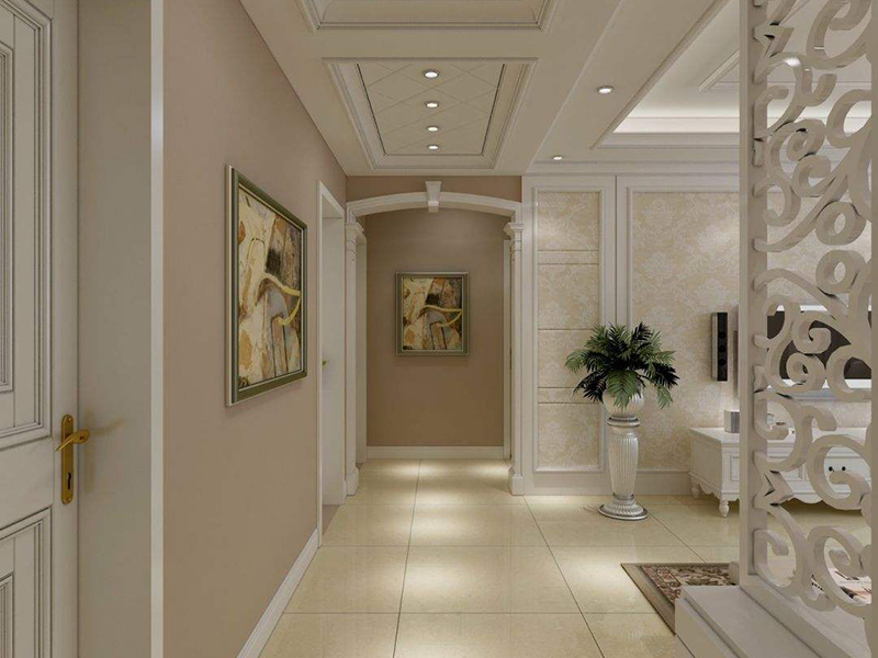 客廳走廊吊頂裝修用什么材料好？過道吊頂造型圖介紹(圖1)