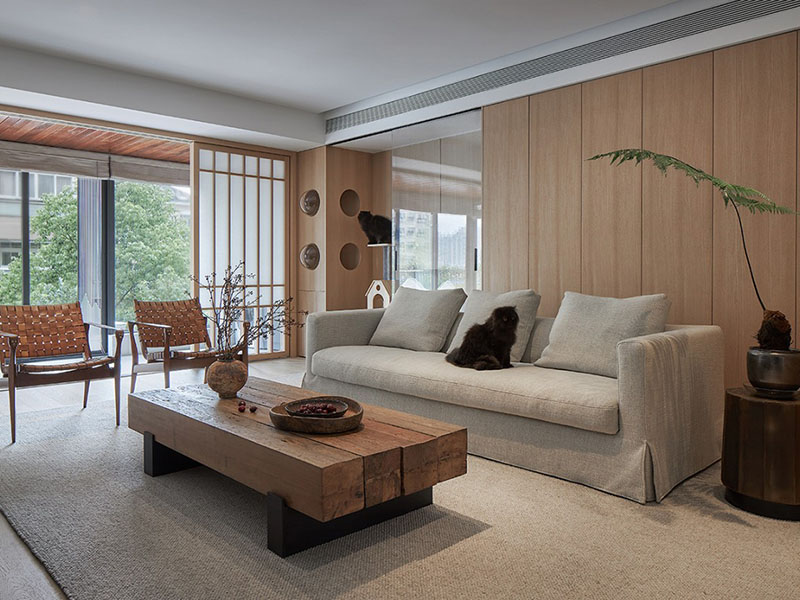 南京新中式出租房翻新案例_南京115平米房子裝修設(shè)計(jì)方案(圖2) 南京新中式出租房翻新案例_南京115平米房子裝修設(shè)計(jì)方案(圖2)