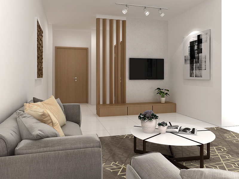 廣州北歐風格出租屋翻新案例_廣州96平米房子裝修設(shè)計方案(圖2) 廣州北歐風格出租屋翻新案例_廣州96平米房子裝修設(shè)計方案(圖2)