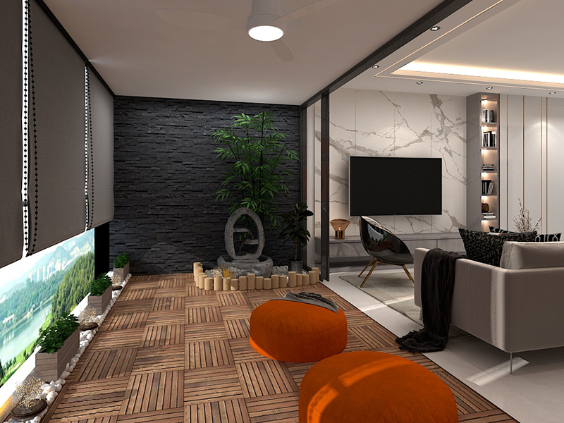 武漢歐式田園老房子翻新案例_武漢100平米房子裝修設計方案(圖3)