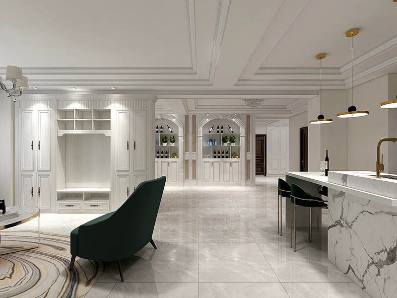 客廳墻面裝修為什么不建議貼墻磚？(圖1)