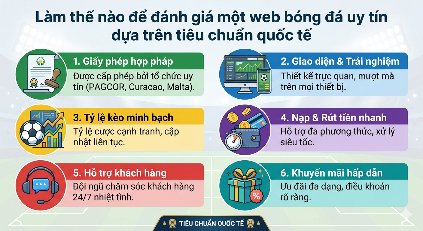 web bóng đá uy tín